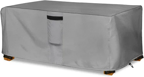 Miniatura 19 de okcool Funda para mesa de centro para exteriores, impermeable, rectangular, para mesa auxiliar pequeña, 48 x 28 x 16 pulgadas, fundas rectangulares