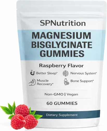 Spnutrition Gomitas de bisglicinato de magnesio – Suplemento de magnesio quelado, promueve la función muscular y nerviosa, la relajación y el