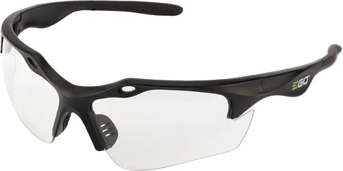 EGO POWER+ GS001 - Gafas de seguridad antiarañazos con protección 99UV y estándares ANSI Z87.1, lente transparente, talla única