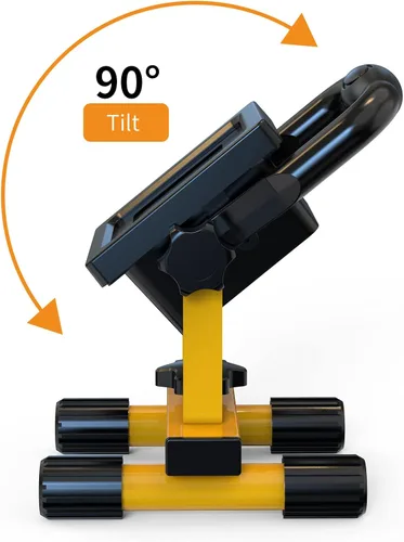 Miniatura 2 de Luces de trabajo LED recargables LAVEANT, 10W 2200mAh, 600 lúmenes, luces de inundación portátiles y ajustables, impermeables con soporte