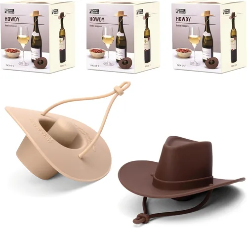 Miniatura 11 de Tapón de vino de silicona Monkey Business Sella la botella y mantiene el vino fresco/Lindos accesorios para vino/Gadgets de cocina/Tapón