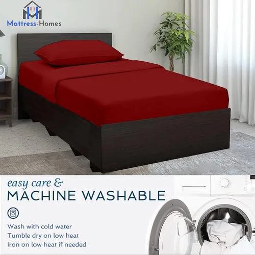 Miniatura 8 de Mattress-Homes Juego de sábanas de lujo de algodón egipcio para cuna, 4 piezas, sábanas bajeras de 8 pulgadas de profundidad para 25 x 75 pulgadas