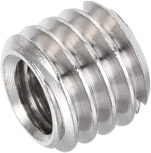 Miniatura 5 de uxcell Adaptador de tornillo de conversión macho de 1/4" hembra a 3/8" de altura de 0.31 pulgadas para trípode de cámara de acero de aleación