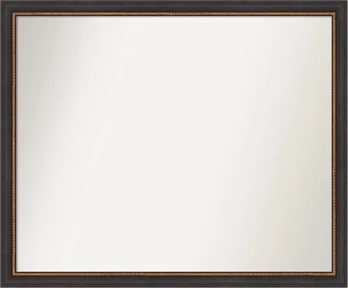 Miniatura 109 de Amanti Art Espejo de baño negro para sobre el fregadero, 23 x 23 pulgadas, espejo cuadrado negro Ashton, marco de madera tradicional mediano, se