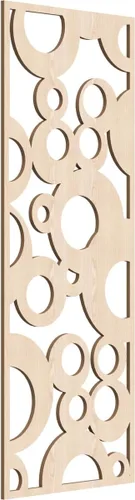 Miniatura 60 de Farwell Paneles de pared decorativos de madera con calado, 13 3/8 pulgadas de ancho x 34 3/8 pulgadas de alto x 1/4 de alto, roble rojo rojo