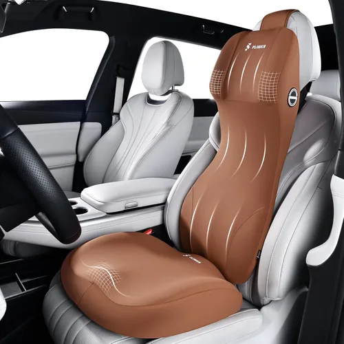 Miniatura 18 de FLORICH Cojín para Asiento de Automóvil y Almohada de Reposacabezas con Soporte Lumbar de Espuma Viscoelástica Cojín Ergonómico para Automóvil