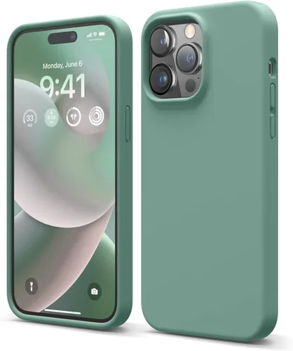 Miniatura 24 de elago Funda compatible con iPhone 14 Pro Max, de silicona líquida, funda protectora de cuerpo completo, a prueba de golpes, funda delgada
