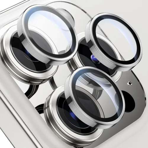 Miniatura 8 de WSKEN Protector de lente de cámara para iPhone 15 Pro/iPhone 15 Pro Max, [Mantén el disparo original] Protector de pantalla de cámara de vidrio
