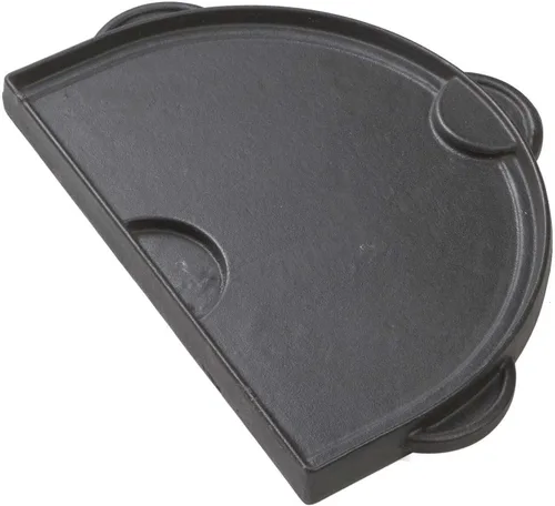 Miniatura 2 de Primo PGS-95-0362 Plancha de hierro fundido de media luna para parrilla junior ovalada