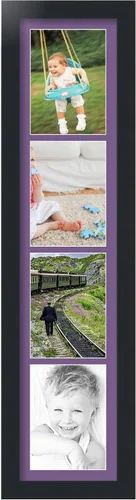 Miniatura 109 de Marco para fotos de ArtToFrames, 4 aberturas de 5′ x 7′ y marco negro satinado, de ArtToFrames, Madera, negro 4 - 8x10 - (2131)
