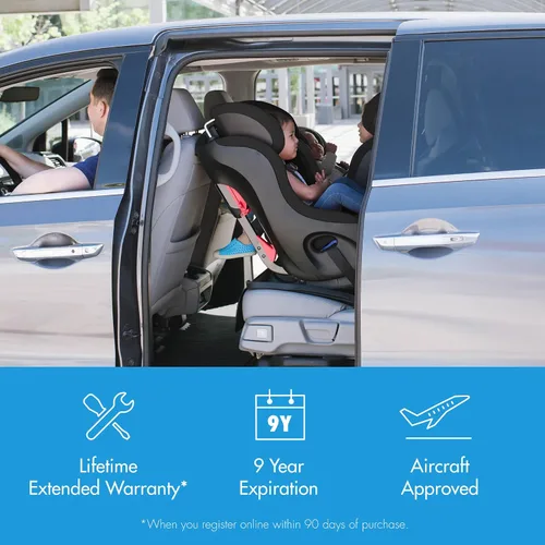 Miniatura 8 de Clek Fllo - Asiento convertible para automóvil, diseño compacto para asientos de 3 a través, orientación trasera extendida con barra antirrebote