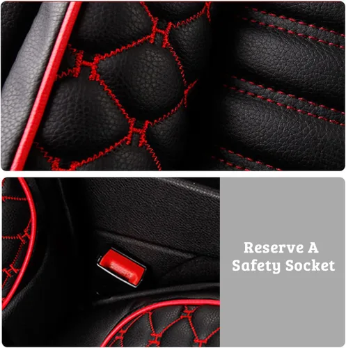 Miniatura 4 de Juego completo de 5 fundas de asiento para X1 X2 X3 X4 X5 X6 Z4, piel sintética, protección para asiento delantero y trasero, impermeable, fácil