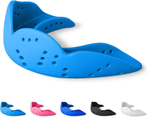 Miniatura 19 de SISU Aero - Protectores bucales 0.06 pulgadas, ajuste a la medida, protector bucal deportivo, para jóvenes y adultos, S