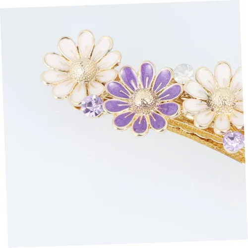 Miniatura 3 de FOMIYES Pinza de mandíbula para el cabello, pinza para el cabello, horquilla para el cabello, diapositivas para el cabello, con diamantes