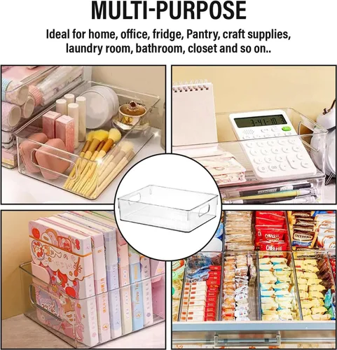 Miniatura 6 de Contenedor de Almacenamiento de Plástico Transparente, Organizadores de Despensa y Almacenamiento u Organizadores de Cocina y Contenedores