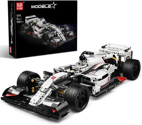 Mould King 13117 Technik - Modelo de automóvil deportivo, kit de bloques de construcción de autos de carreras, juego coleccionable de 1235 piezas