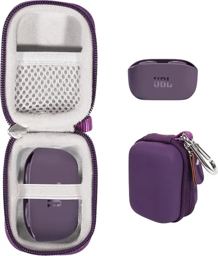 Funda para JBL Vibe Buds - Auriculares inalámbricos verdaderos, JBL Vibe 100 TWS - Auriculares intrauditivos inalámbricos verdaderos (morado)