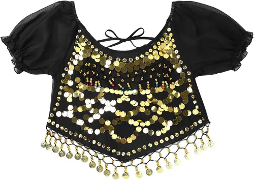 Miniatura 5 de TiaoBug Women's Belly Dancer India Dance Outfit Halloween Carnival Performance Costume