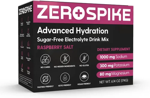 Miniatura 7 de Paquetes de polvo sin electrolitos de azúcar Mezcla de bebidas cetogénicas y sales de ayuno Suplementos: los nutrientes clave de hidratación que