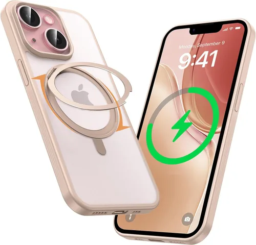 Miniatura 37 de MAGIC JOHN Soporte Magnético Invisible Giratorio 360° para Funda de iPhone 17 Pro [Botón de Control de Cámara] [Compatible con MagSafe] 16 FT Negro