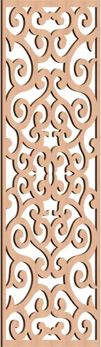 Miniatura 158 de Eveline - Paneles decorativos de pared de madera con calado, 13 3/8 pulgadas de ancho x 34 3/8 pulgadas de alto x 3/8 de alto, roble rojo rojo