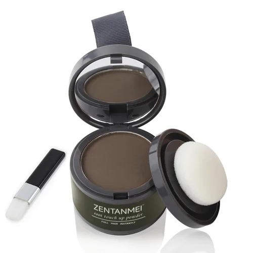 Miniatura 20 de Polvo de retoque de raíz para mujeres y hombres, cobertura de cabello gris, polvo de sombra de línea capilar resistente al sudor y al viento