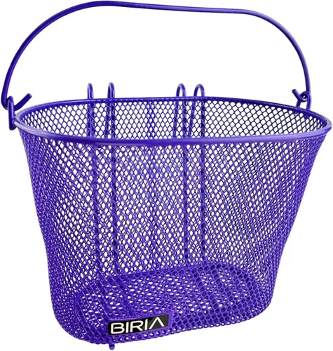 Miniatura 7 de Cesta con ganchos, frontal, extraíble, malla de alambre pequeña, cesta de bicicleta para niños