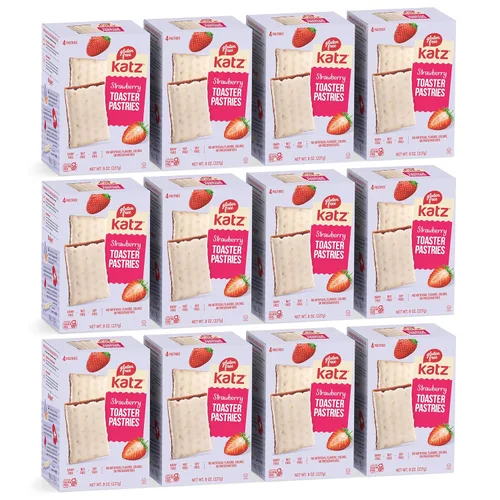 Miniatura 16 de Katz Gluten Free Pasteles tostadores de canela sin escarchar. Bocadillos escolares. Libre de lácteos, cacahuetes, nueces de árbol y sésamo, sin