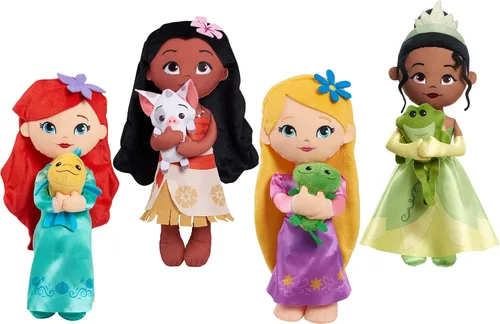 Miniatura 5 de Disney Princess Just Play - Muñeca de peluche de 14 pulgadas de Lil' Friends de Moana & Pua, juguetes para niños de 3 años en adelante
