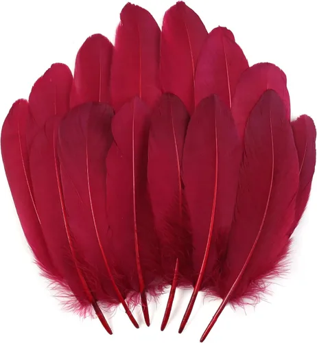 Miniatura 22 de THARAHT 120 plumas de ganso azul aguamarina naturales a granel de 6-8 pulgadas 5.9-7.9 in para manualidades, bricolaje, cosplay, boda, fiesta