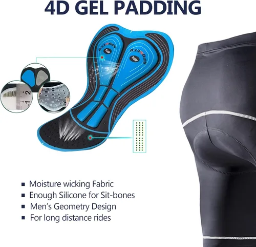 Miniatura 7 de sponeed Conjunto de traje de ciclismo para hombre, camiseta de ciclismo de carretera, pantalones cortos de ciclismo de trianthlon