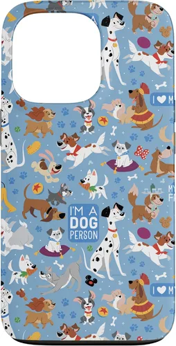 Miniatura 10 de Disney Funda azul para iPhone 17 con texto en inglés "Dogs I'm a Dogperson