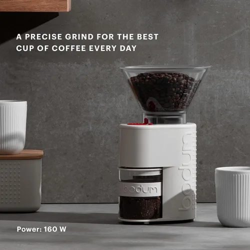 Miniatura 3 de Molino de café eléctrico con cuchillas Bodum Bistro, Blanco