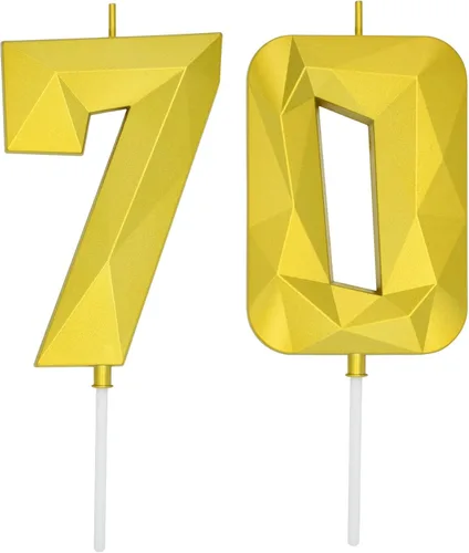 Miniatura 343 de DERVENTA Velas de cumpleaños con números grandes, 3D, color rosa, 3.7 pulgadas, decoración para tartas de fiesta, 1 pieza (número 3 rosa)
