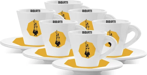 Miniatura 5 de Bialetti Tazas Taza de café de porcelana, color blanco