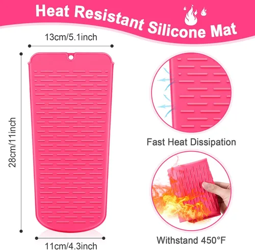 Miniatura 3 de Shappy 2 Piezas Funda de Viaje para Rizador Resistente al Calor Funda Porta Plancha Plana Manga de Neopreno Porta Alisador y Bolsa Plana