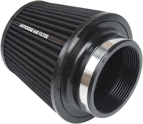 Miniatura 48 de KYOSTAR Filtro de aire universal de alto flujo de 3" (76 mm), entrada de aire frío de cono reutilizable, alto rendimiento, lavable, kit de aire seco