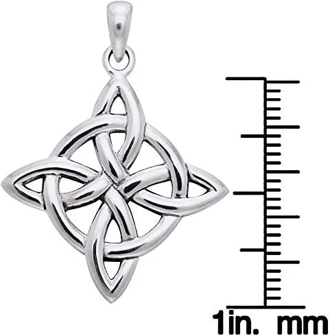 Miniatura 2 de Jewelry Trends Colgante de plata esterlina con nudo celta de buena suerte Metal