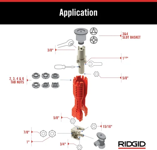 Miniatura 16 de RIDGID 57003 EZ Change Llave de Fontanería para Instalación y Remoción de Grifos