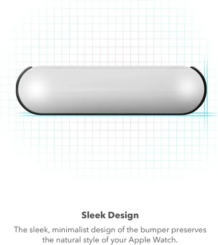 Miniatura 5 de ZAGG InvisibleShield Glass Elite 360 para Apple Watch SE 3/9/8/7 1.614 in/1.575 in, parachoques integrado y protector de pantalla para protección