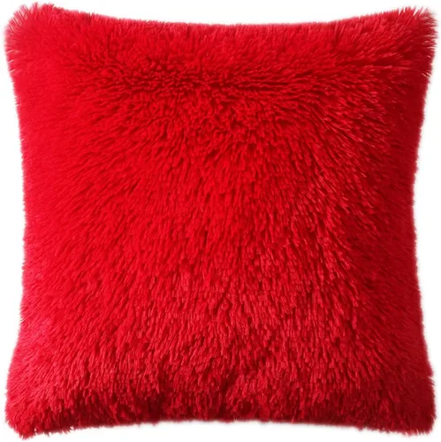 Miniatura 10 de DECOBIRD Funda de almohada de 18 x 18 pulgadas, extra suave, lumbar, peluda, de piel sintética, decoración del hogar, funda de cojín de doble cara