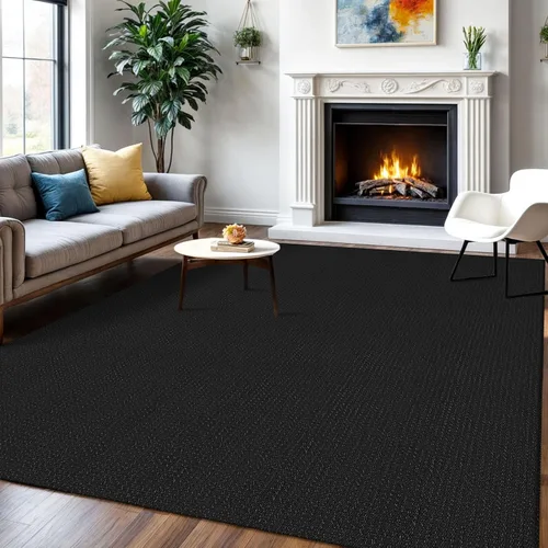 Miniatura 169 de IOHOUZE Alfombra de Área Lavable 4x6 Antideslizante con Respaldo de Goma Alfombras Tejidas para Entrada Interior Alfombras de Dormitorio Alfombra