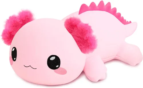 TOYSYM Animales de peluche con peso, animal de peluche de ajoltol con cuentas pesadas, bonita almohada de juguete de peluche, regalos para adultos,