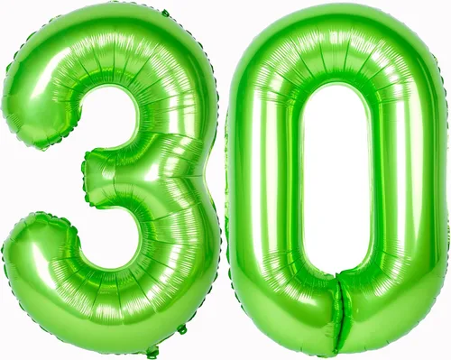 Miniatura 59 de Globo gigante de helio de 40 pulgadas, número 0 rojo, de poliéster, película de aluminio, 0-9, para niña y niño, autoinflable, dígito cero