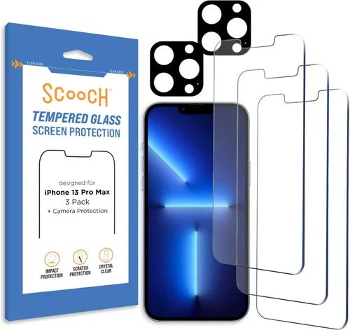 Miniatura 21 de Scooch Protector de pantalla 5 en 1 para iPhone 11 (paquete de 3) con protector de lente de cámara (paquete de 2) vidrio templado 9H de alta