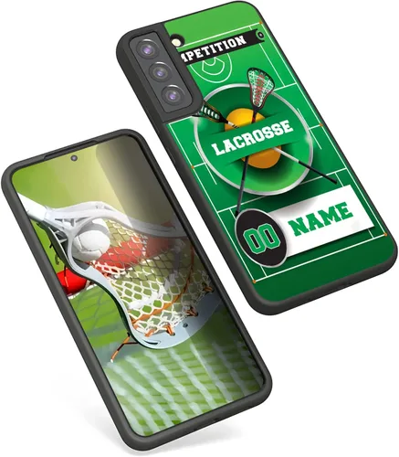 Miniatura 4 de Personalized America Flag Lacrosse Name Number Rubber Cover Phone Case for Galaxy X-Lacrosse