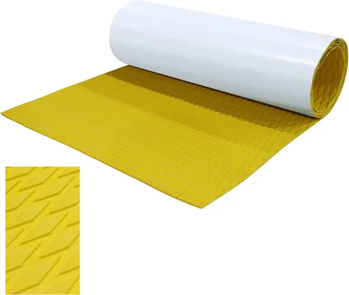 Miniatura 18 de HZshark EVA Foam Boat Decking Sheet Universal DIY Surfboard Traction Pad Non-Slip Grip Mat Trimmable Sheet for Kayak RV Yacht Pool Skateboard Gris