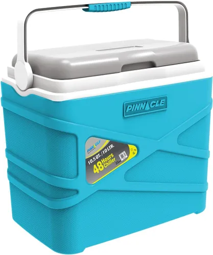 Pinnacle Lonchera térmica térmica de 10 litros – Enfriador duro portátil para campamento/picnic – Coolbox se mantiene fresco durante 48 horas. con