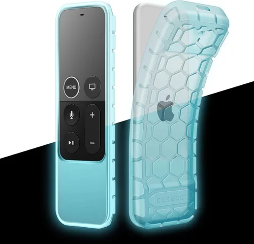 Miniatura 10 de Fintie - Funda protectora de silicona para control remoto de Siri Apple TV 4K de 5ª y 4ª generación, antideslizante, diseño de panal, ligero