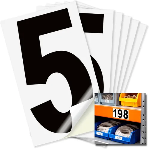 Miniatura 61 de iSYFIX Calcomanías de vinilo negro número 0 (Zero) – Paquete de 6 calcomanías de 1.5 pulgadas – Calcomanías de alta calidad, fondo reflectante